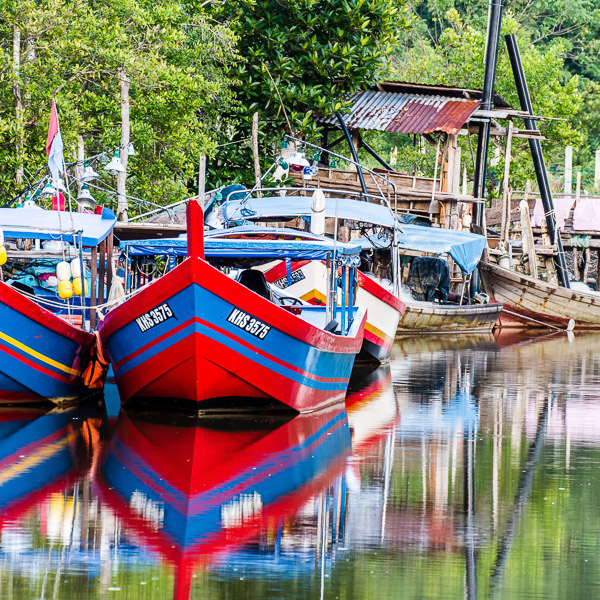 Fischerboot, Boot, Mangroven, Langkawi, Malaysia, boat, fishing boat