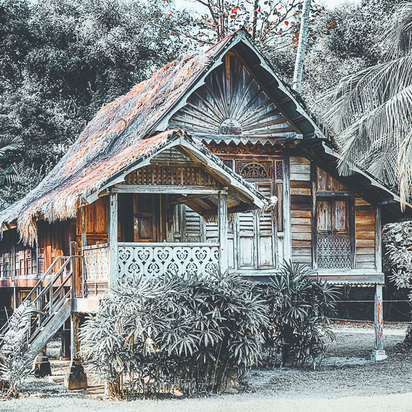 Langkawi, traditional, house, wooden house, traditionelles malaysisches Haus, Holzhaus, Malaysia