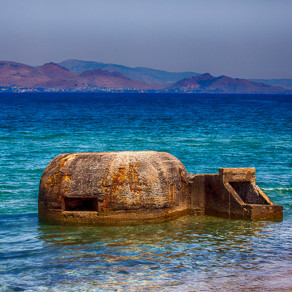 Griechenland, Kos, Insel Kos, Kos Island, Bunker, bunker, sea, Meer