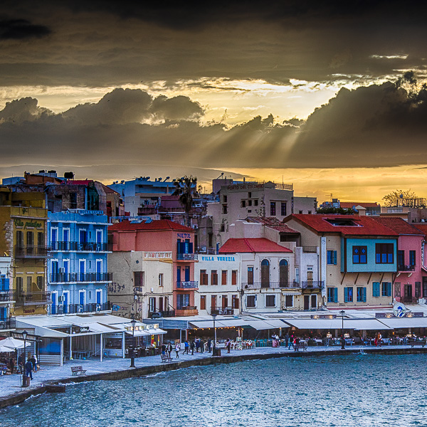 Kreta, Crete, Griechenland, Greece, Hellas, Chania, Sonnenuntergang, sunset, Altstadt, old town