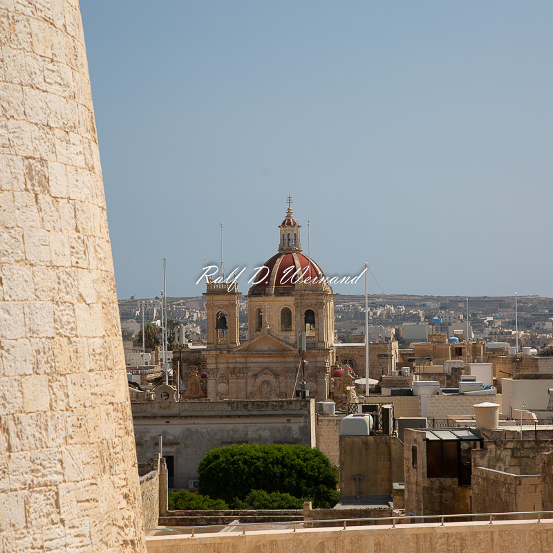 Malta, Gozo, ir-Rabat, Victoria, Zitadelle, Kastell, castle, Ausblick, view