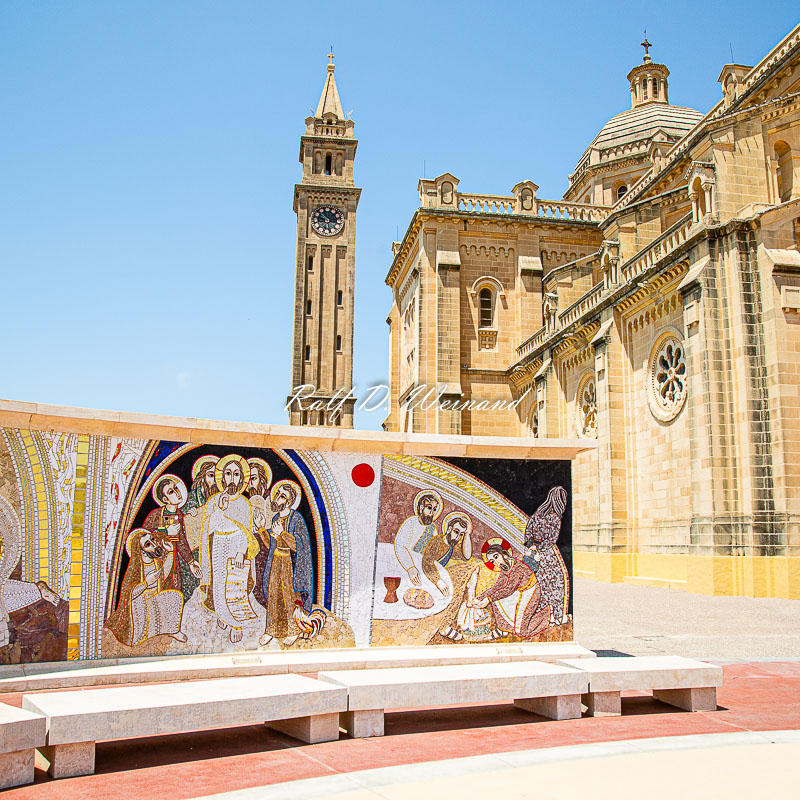Malta, Gozo, Kapelle, chapel, Madonna ta' Pinu, Eingang, entrance