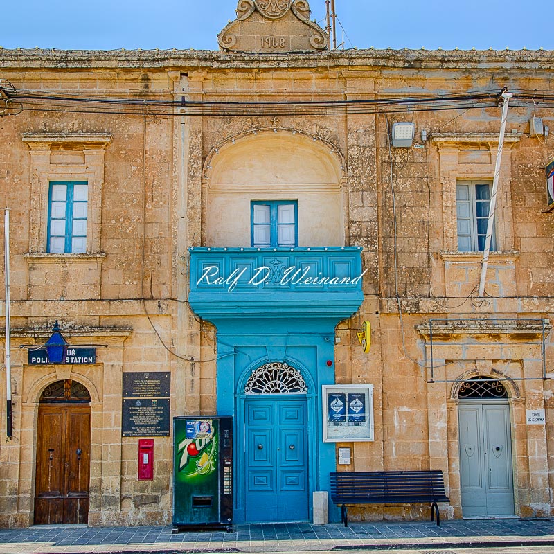 Malta, Gozo, Dorf, village, Polizeistation, police station