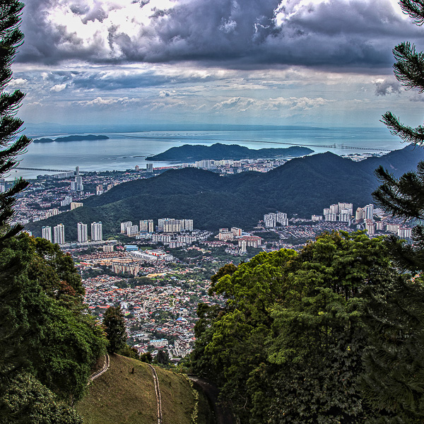 Malaysia, Penang, Penang Hill, Georgetown, Aussicht, view